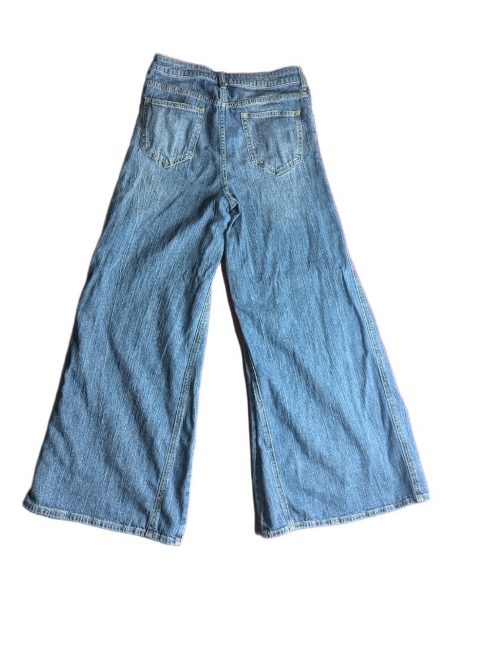 Anthropologie PILCRO Blue Wide Leg High Rise Denim Jeans Womens Size 28 - Picture 2 of 5